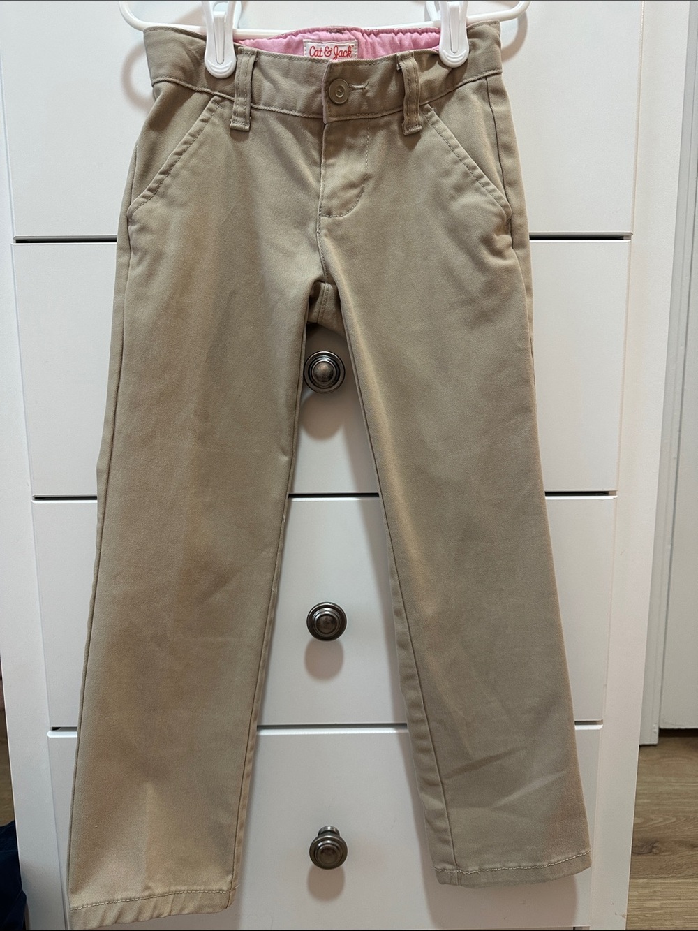 Cat & Jack Tan Straight-Leg Chinos